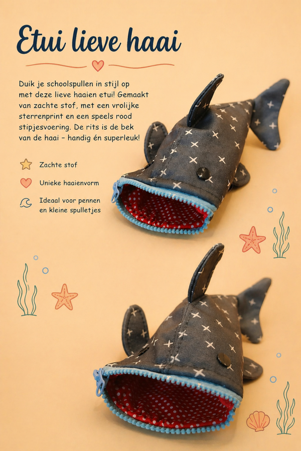 Etui lieve haai.