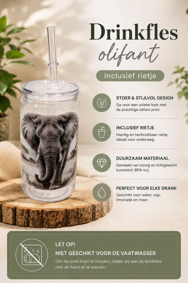 Drinkfles olifant.