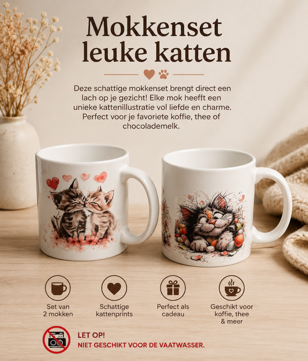 Mokkenset leuke katten.