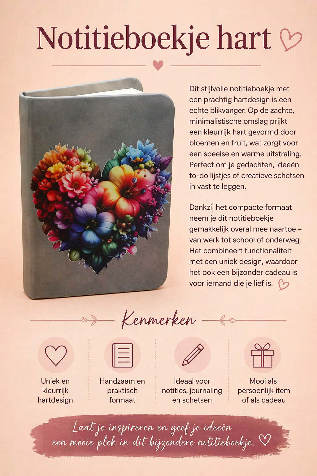 Notitieboekje hart
