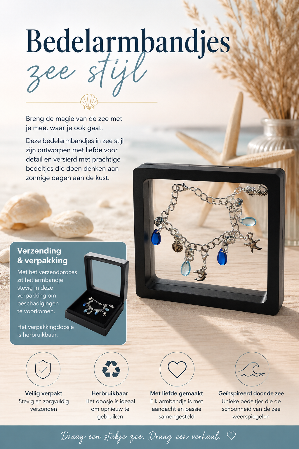 Bedel-armbandjes zeestijl.
