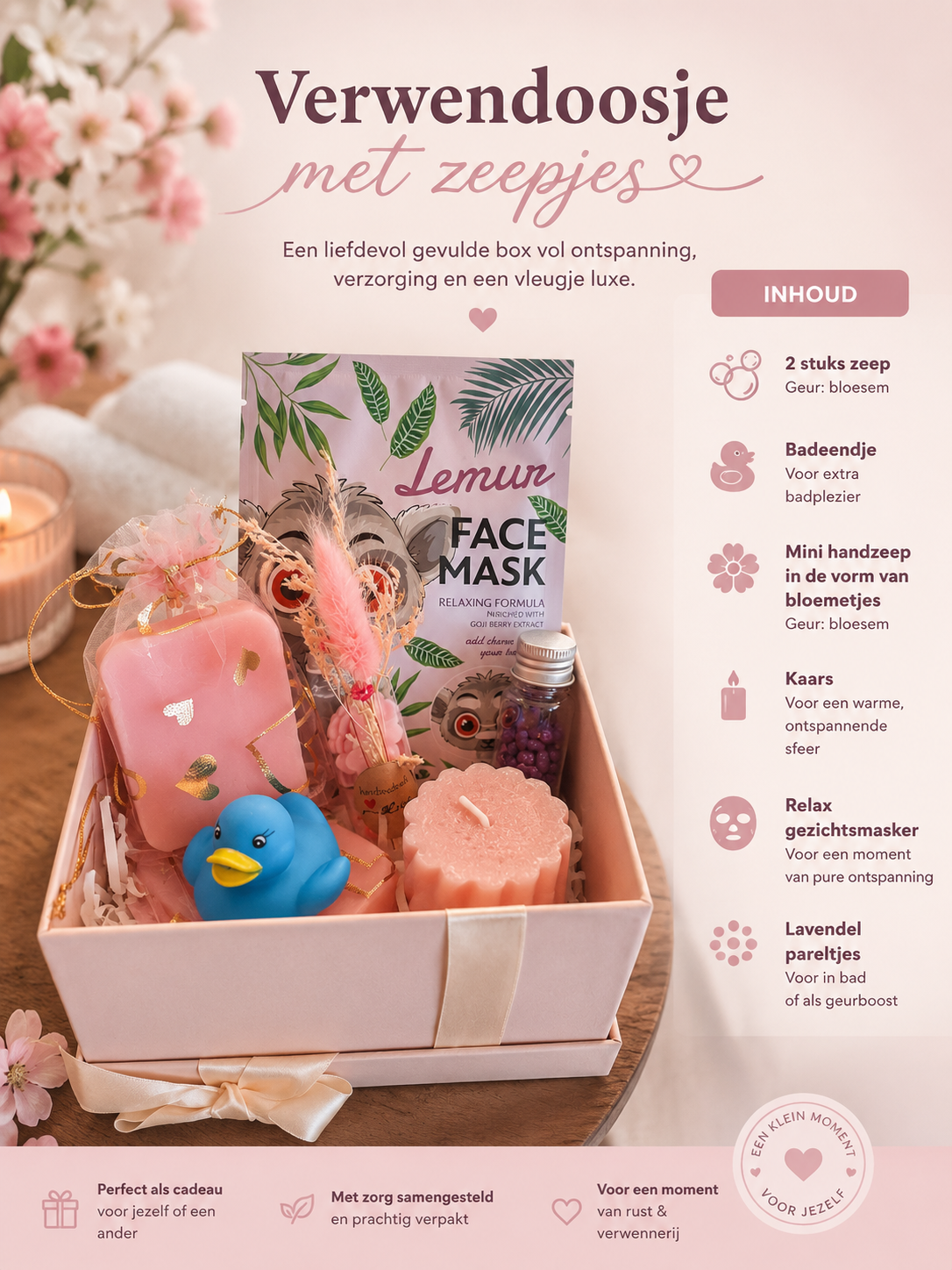 Verwendoosje met zeepjes.