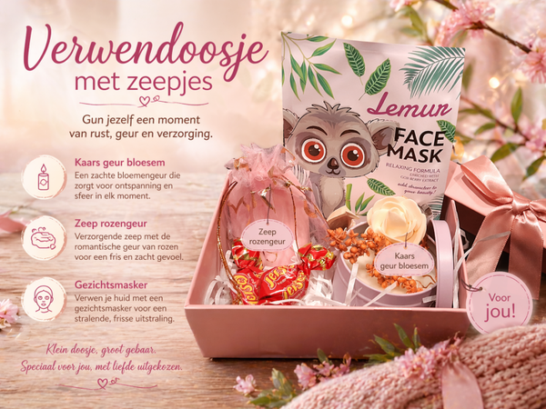 Verwendoosje met zeepjes.