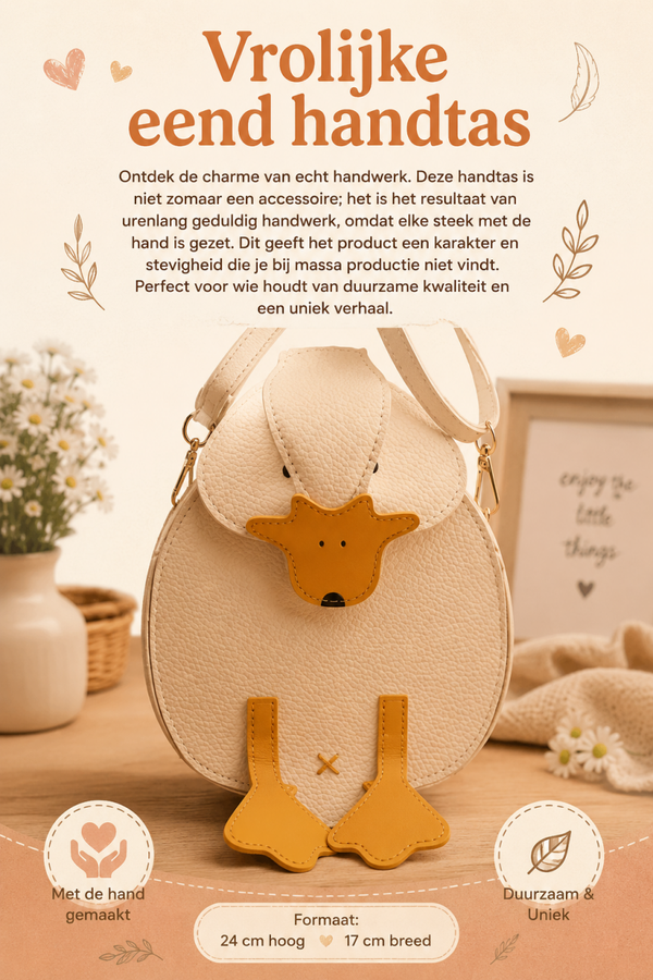 Vrolijke eend handtas.