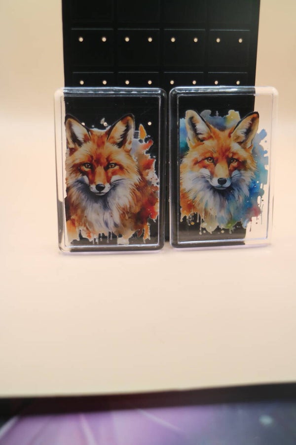 Koelkastmagneten vos - set van 2 stuks- leuke magneten om cadeau te doen.