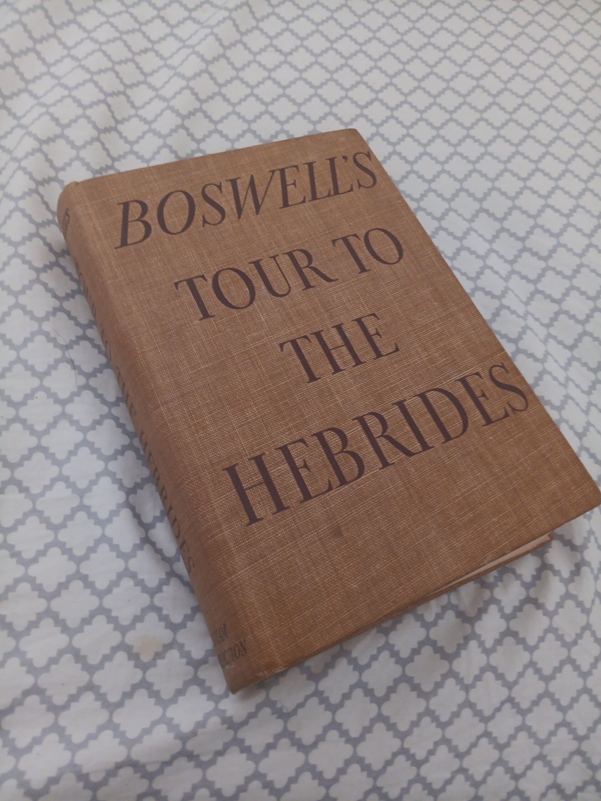 BOSWELL'S TOUR TO THE HEBRIDES, with 1773 MAP OF SCOTTLAND and the HEBRIDES