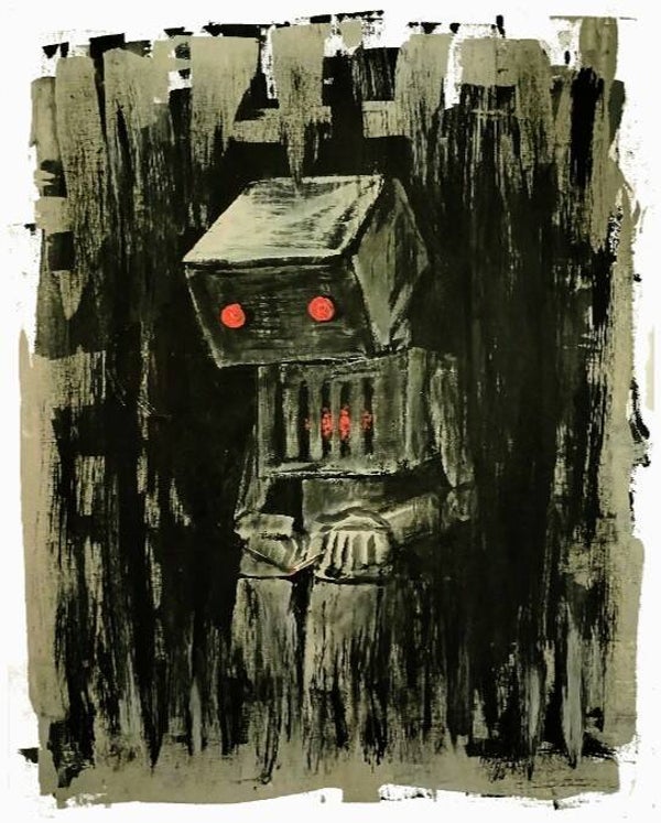 SAD ROBOT 16x20