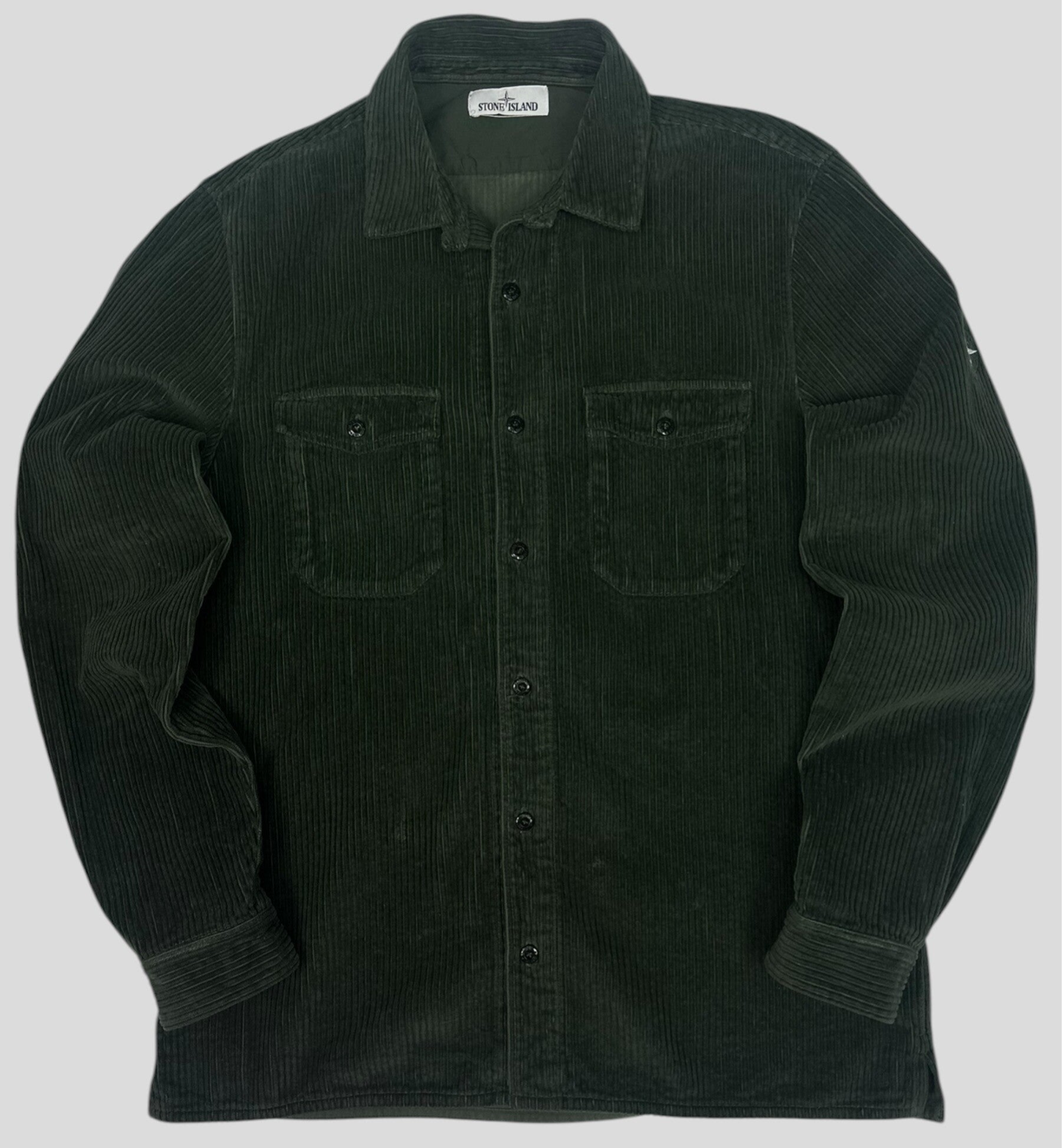 Stone Island Corduroy Overshirt Dark Green A/W 19