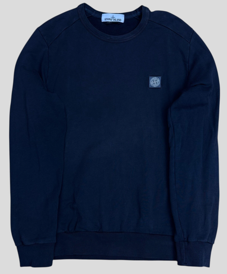 Stone Island Sweater Blue Compass Square Logo