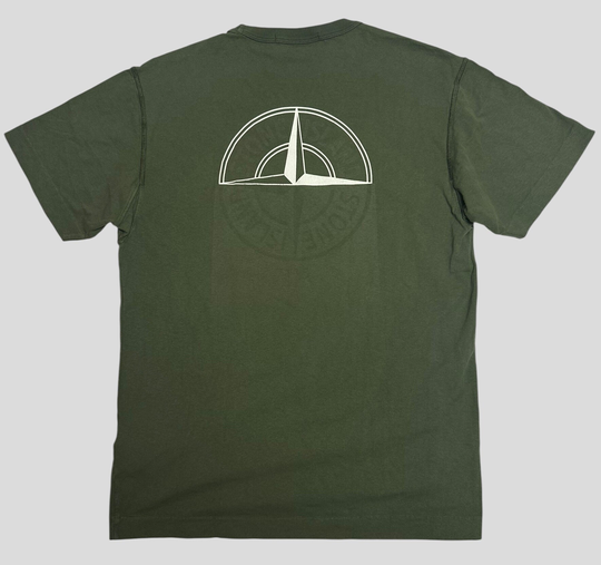 Stone Island T-Shirt Green Backprint