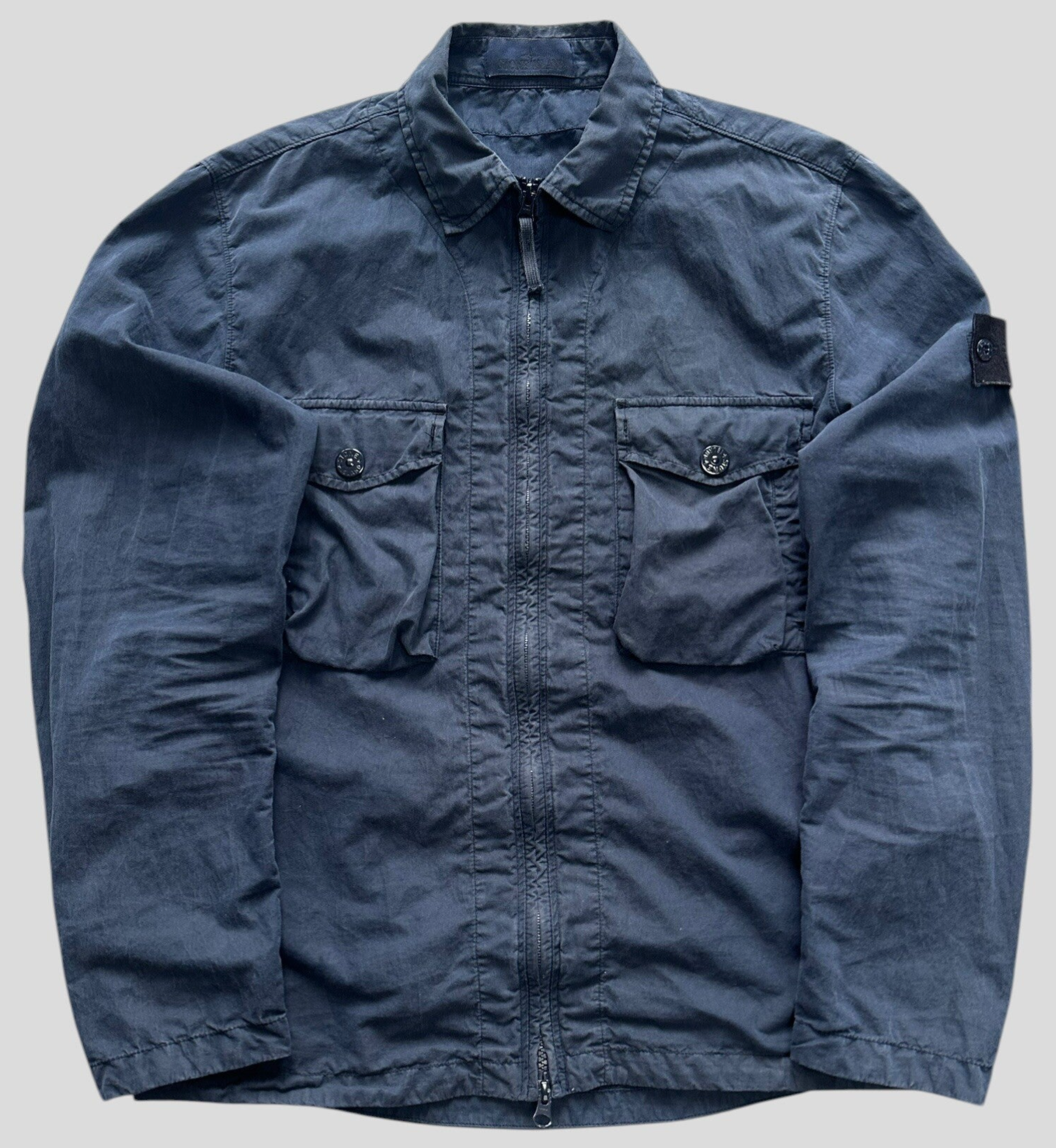 Stone Island 2019 Ghost Collection Cotton Overshirt  Navy