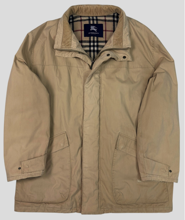 Burberry Nova Checkerd Ivory Harrington Jacket