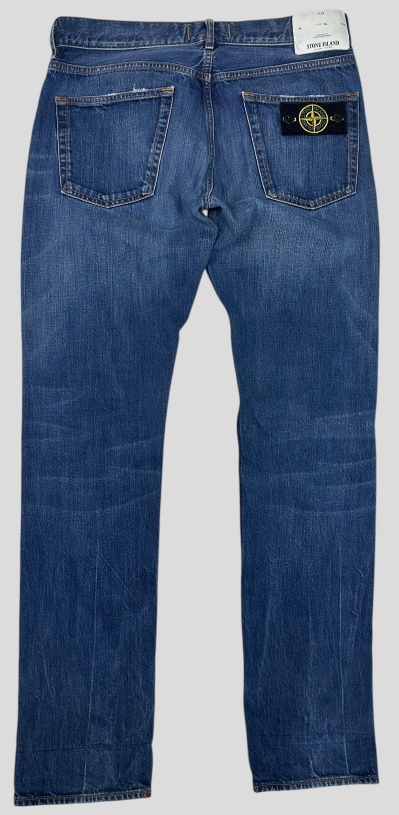 Stone Island Jeans Denim Logo Back Patch