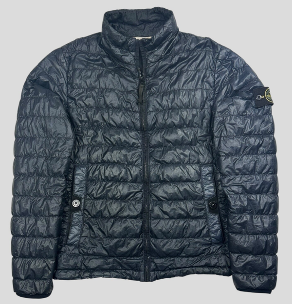 Stone Island Garment Dyed Micro Yarn Down Navy