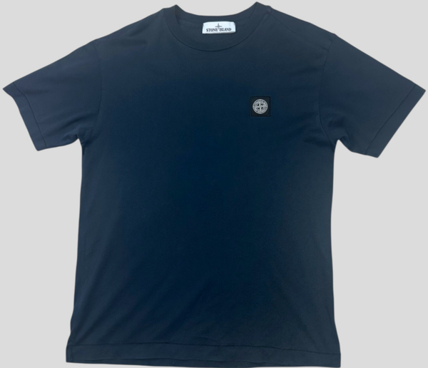 Stone Island Navy Front Compass Logo T-Shirt
