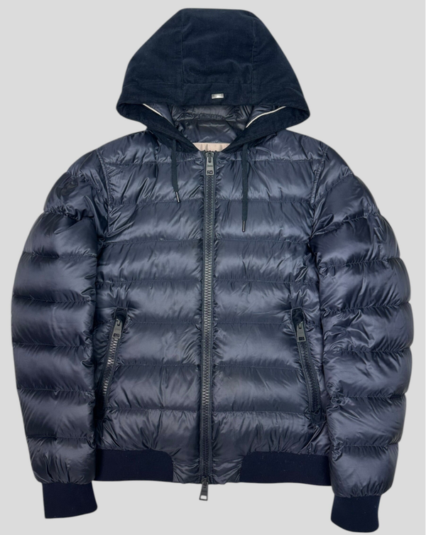 Herno Down Jacket Colduroy Hood Navy