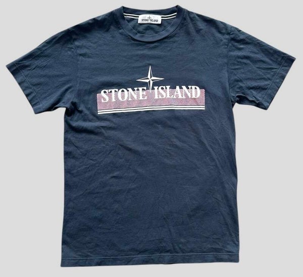 Stone Island blue front t-shirt print