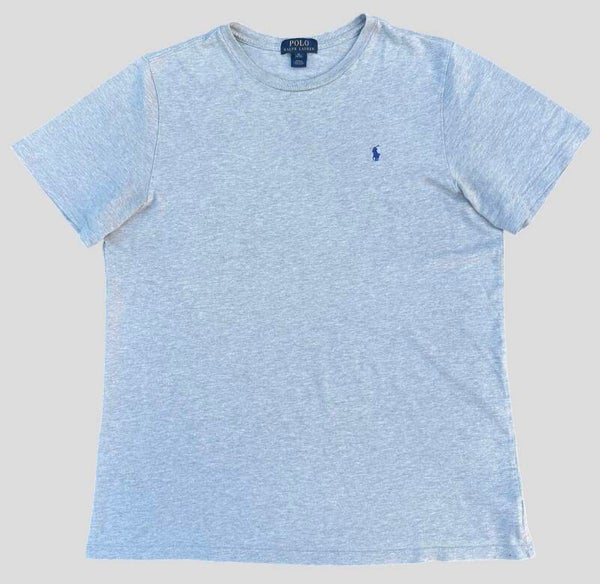 Ralph Lauren T-Shirt Grey/Blue Horse Emblem