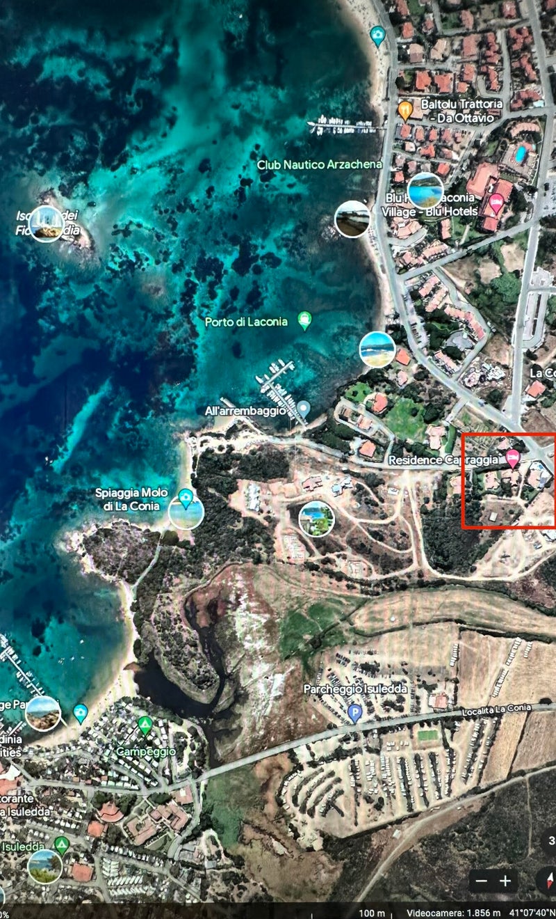 Posizione Residence Capraggia Casa Vacanze a Cannigione Costa Smeralda