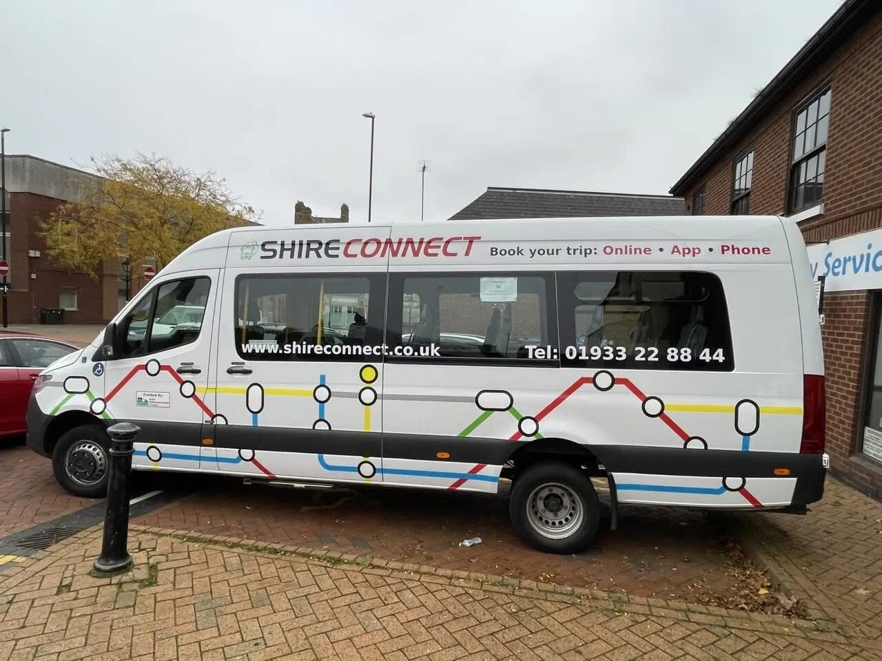 A Shire Connect minibus