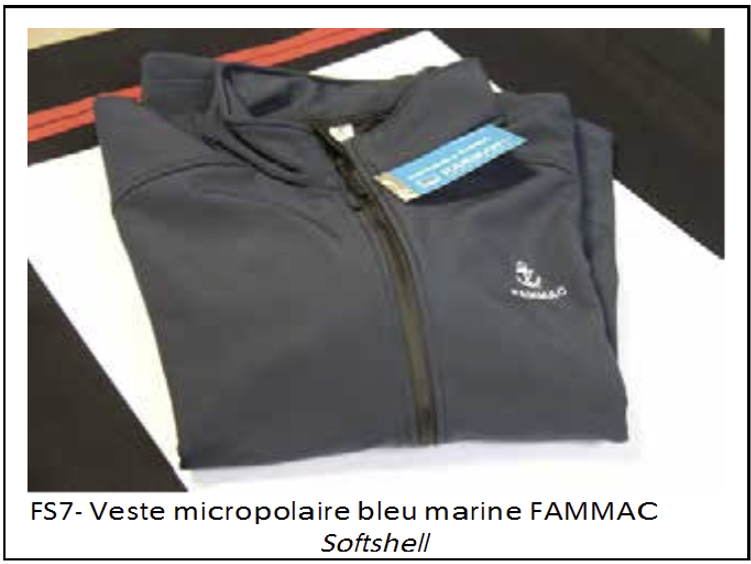 Veste doublée micro polaire bleu marine, imperméable