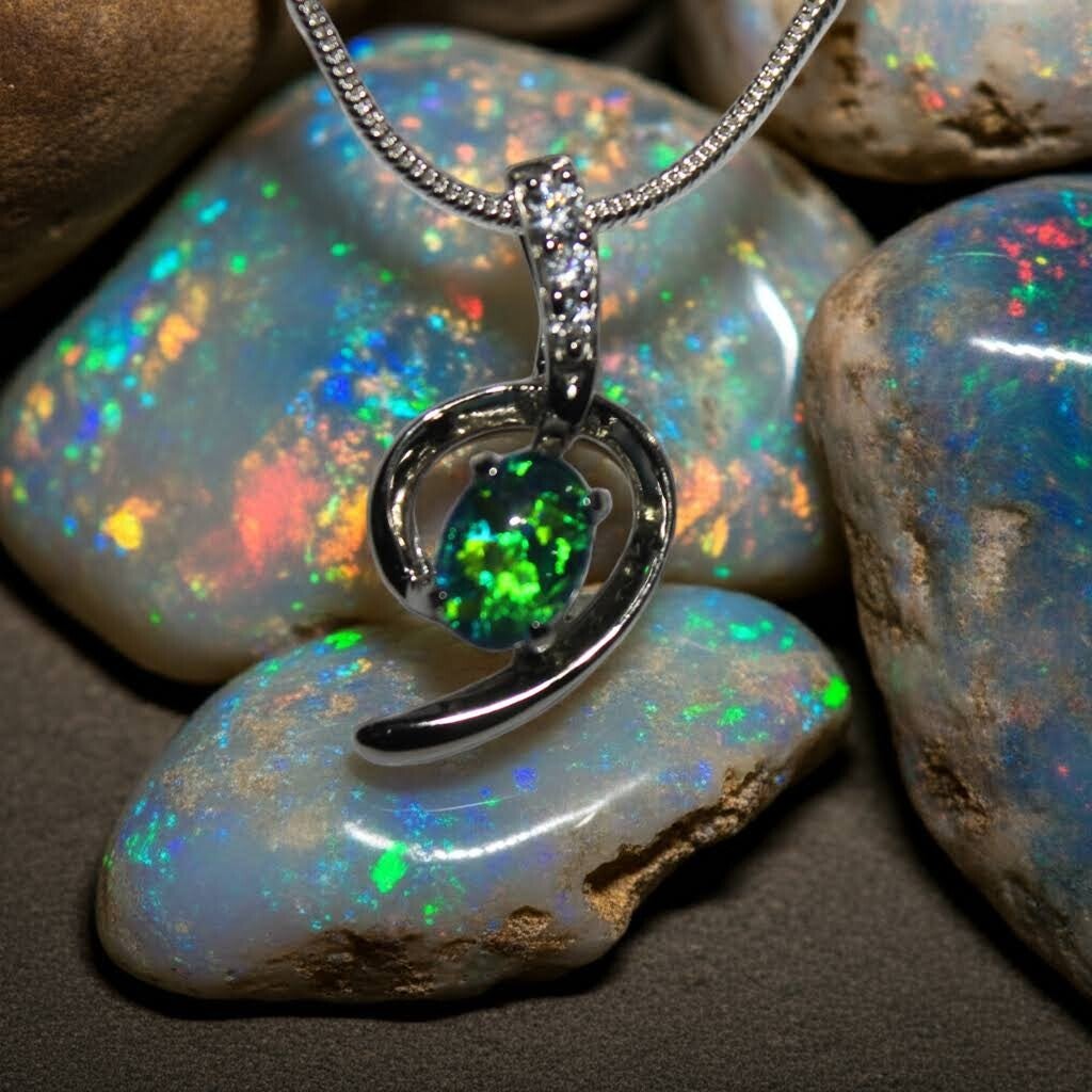 Lightning Ridge Australian Opal Pendant