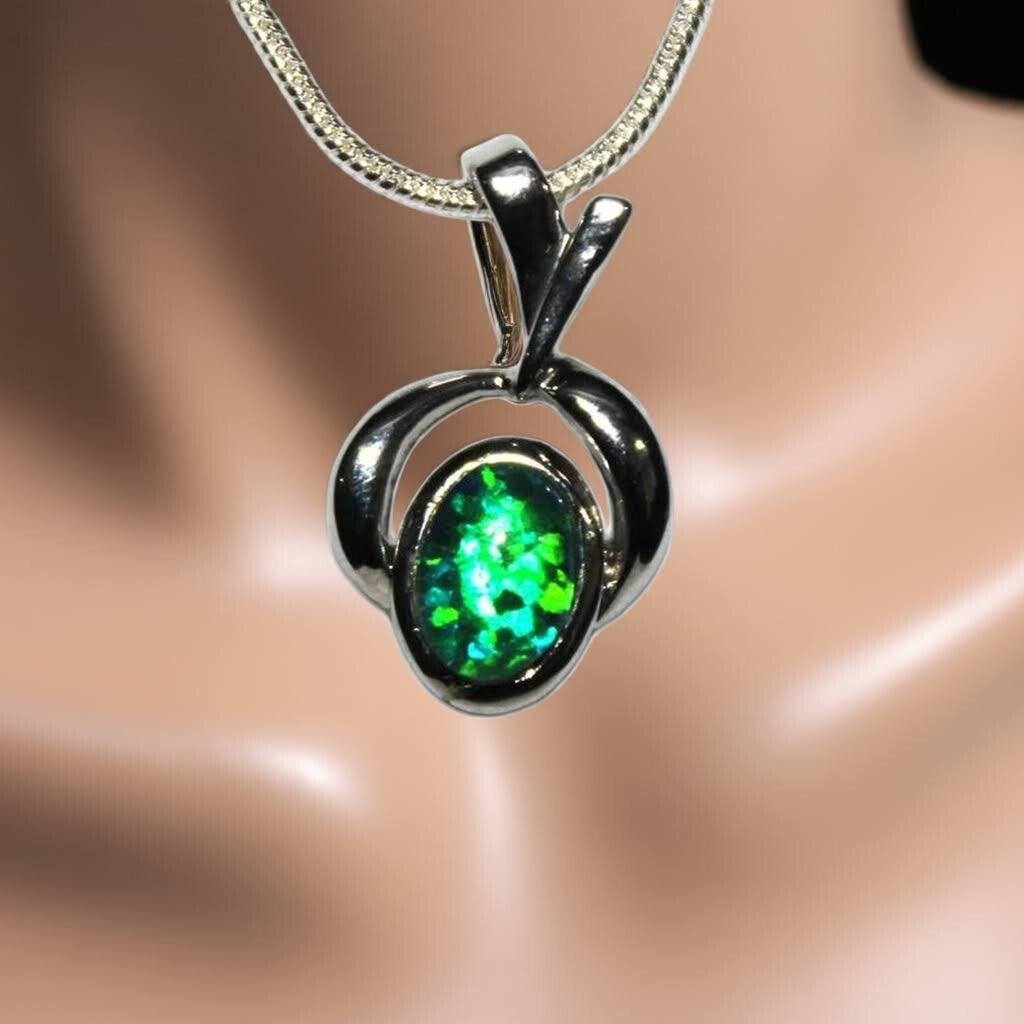 Lightning Ridge Australian Opal Pendant