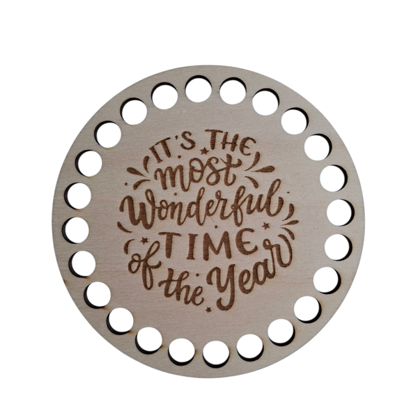 Holzboden für Häkelkörbe rund