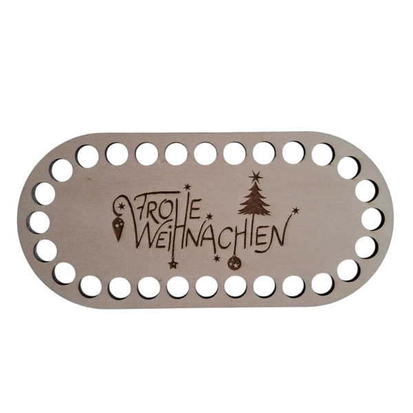 Holzboden für Häkelkörbe oval