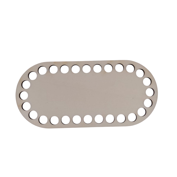 Holzböden für Häkelkörbe personalisierbar oval