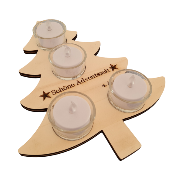 Teelichthalter Adventskranz