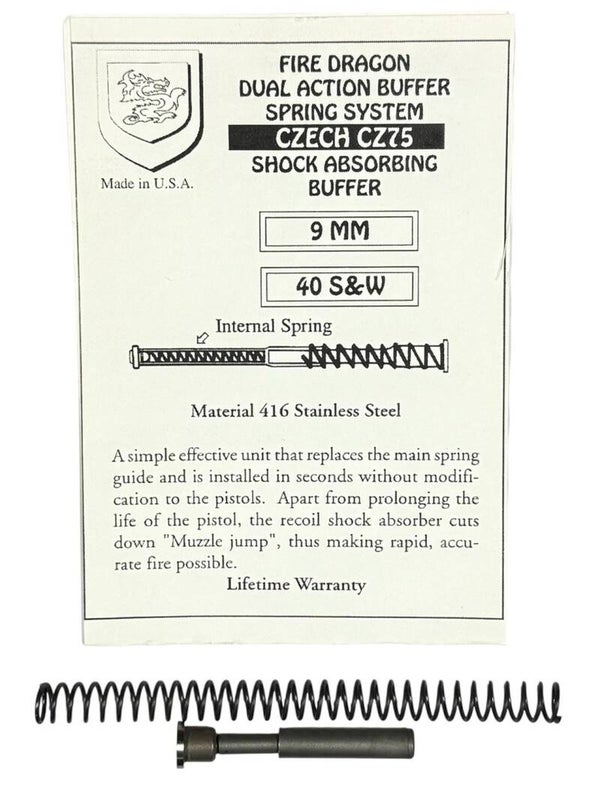 BufferTech Recoil buffer for CZ 75 type Pistols