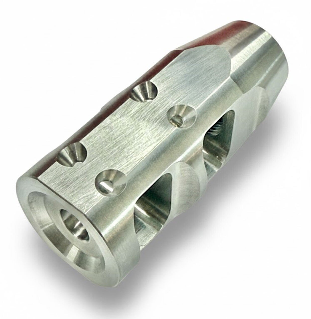 Compensator LMR Large, Stainless, Standard 1/2-28 UNEF and 223 Through