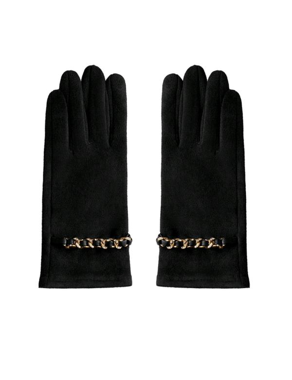 Handschoenen zwart.
