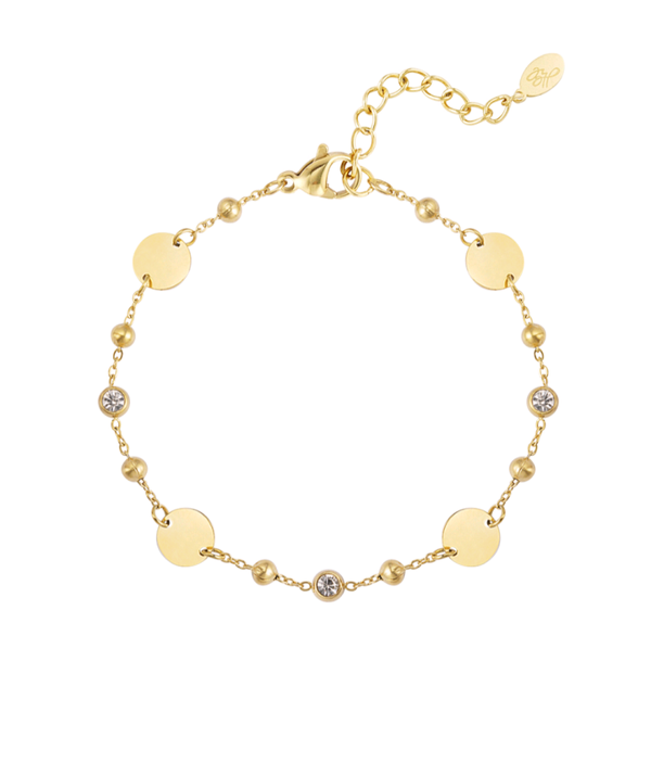 Armband met steentjes.