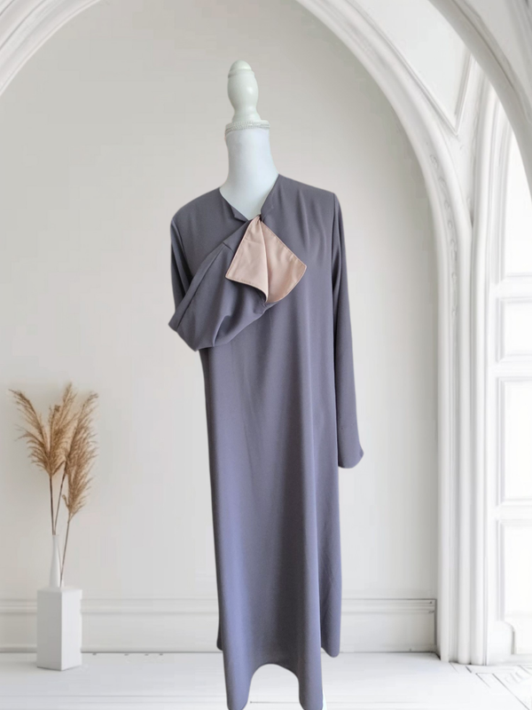 Abaya Split Grijs.