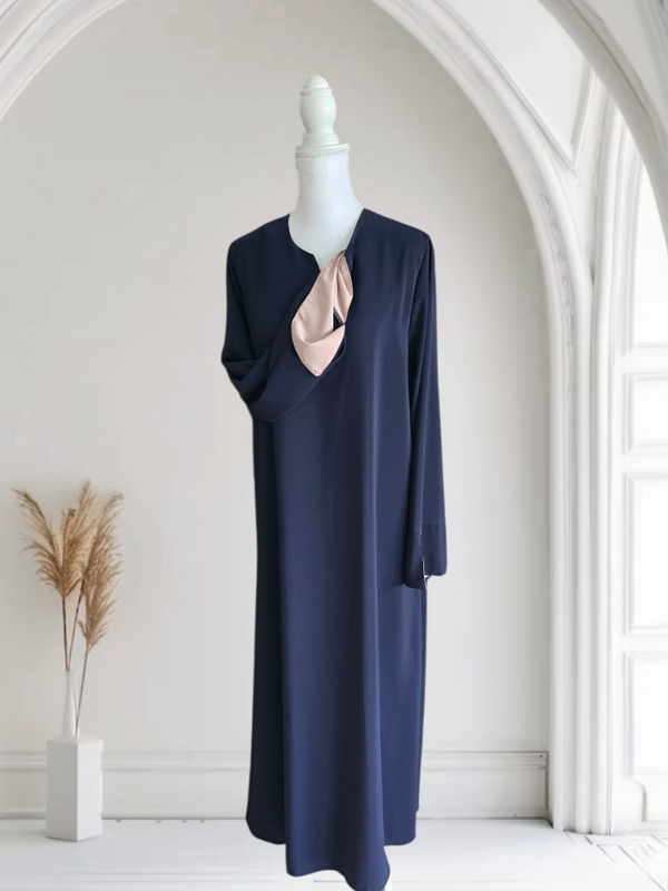 Abaya Split Donkerblauw.