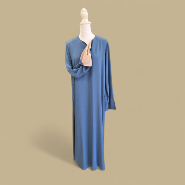 Abaya Split Blauw.