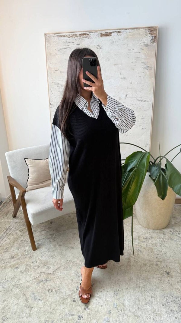 Lamia Dress Zwart.