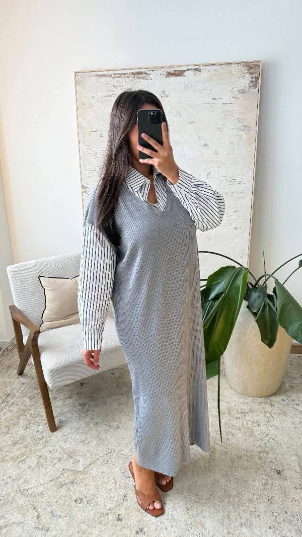 Lamia Dress Grijs.