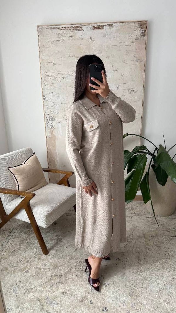 Tina Dress Taupe.
