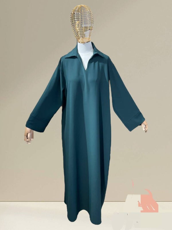 Abaya Noor Donkergroen.