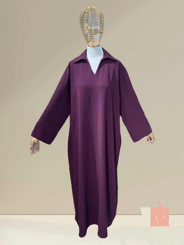 Abaya Noor Burgundy.