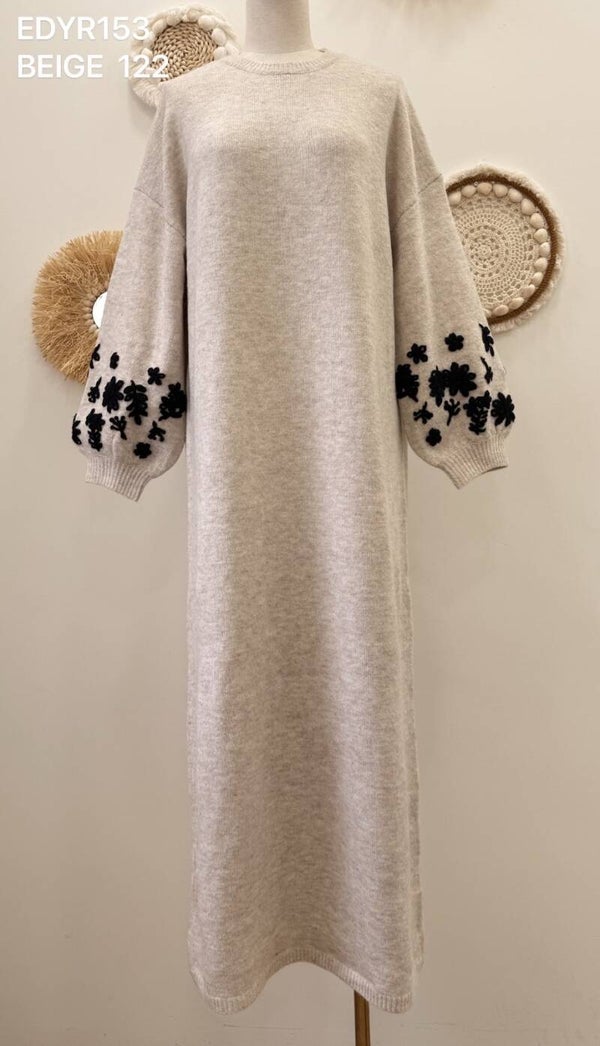 Trui jurk Amani Beige