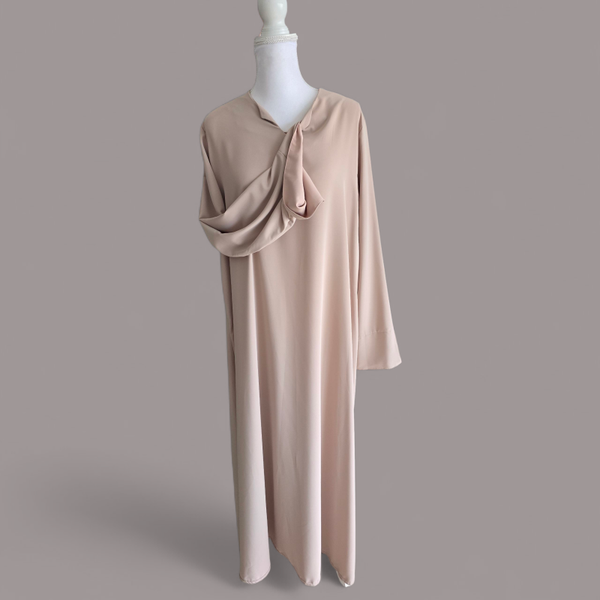 Abaya Split Beige.