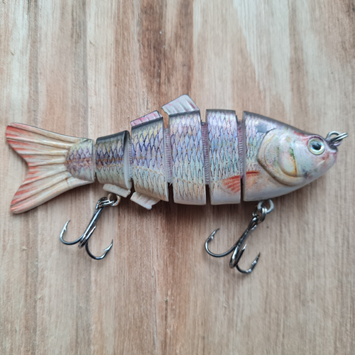 Swimbait-Zesdelig type Baars