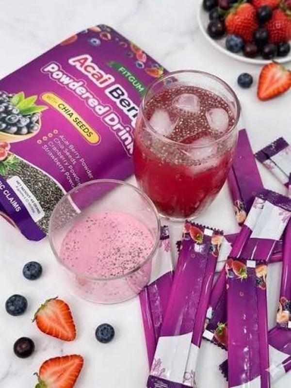 Fitgum Acai Berry Juice (10x4g Sachets)