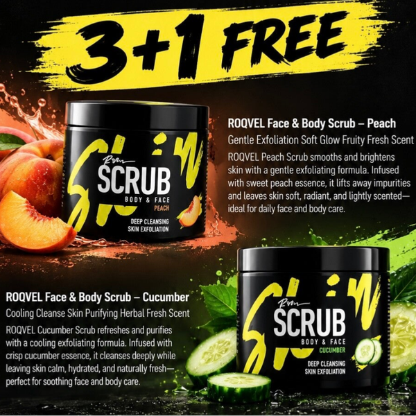 Roqvel face and body scrub(October offer)