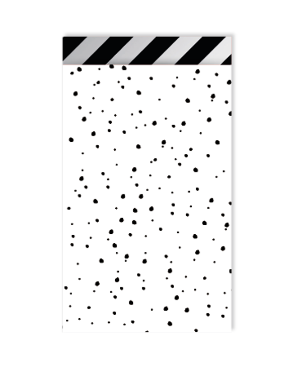 Cadeauzakjes Sweet Confetti Wit/Zwart