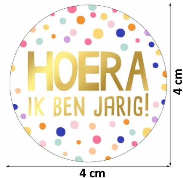 Stickers Hoera ik ben jarig!